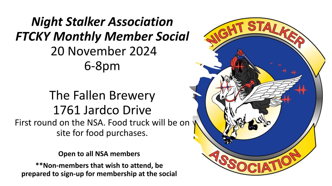 FTCKY NSA Monthly Social (November)